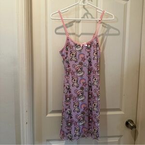 Dolls Kill x Tokidoki Pink Print Mini Dress